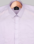 Cream Pink Dotted Swiss Printed Super Premium Cotton Shirt-[ON SALE]