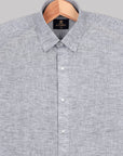 Light Gray Cloud Linen Blend Shirt