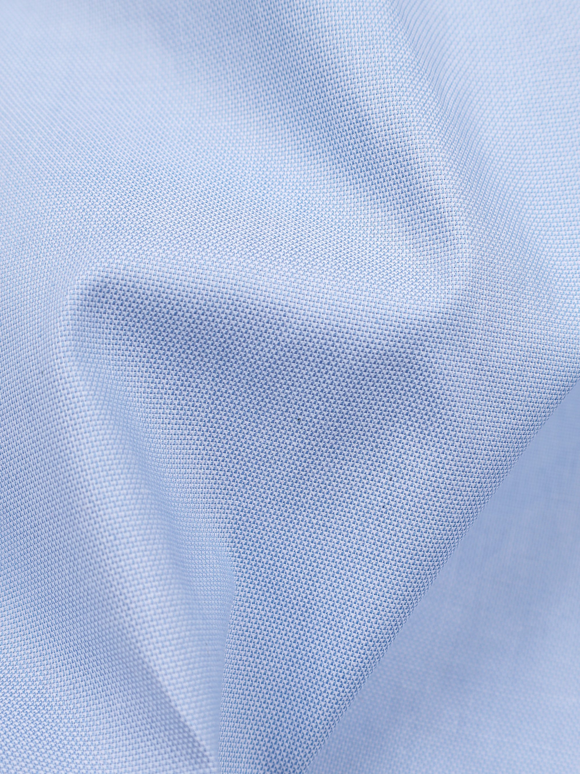 Pale Light Blue Mock Leno Solid Premium Cotton Officewear Shirt