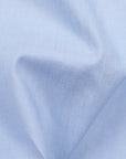 Pale Light Blue Mock Leno Solid Premium Cotton Officewear Shirt