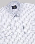Light Gray With Black Tartan Checkered Premium Cotton Shirt