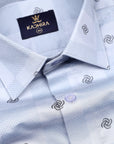 Light Lavender Printed Super Premium Satin Cotton Shirt