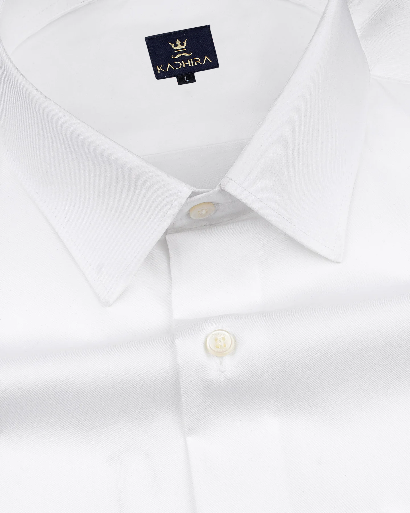 Buy Bright White Premium Cotton Shirt For Men - Kadhira