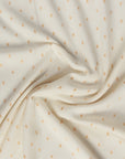 Soft Cream Hexagon Pattern Super Soft Cotton Kurta