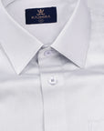 Smoke White Subtle Sheen Super Soft Premium Satin Cotton Shirt