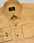 Golden Yellow Subtle Sheen Super Satin Premium Cotton Shirt