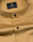 Golden Yellow Subtle Sheen Super Premium Cotton Shirt[ONSALE]