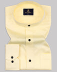 Light Yellow Subtle Sheen Super Soft Premium Cotton Shirt[ONSALE]