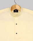 Light Yellow Subtle Sheen Super Soft Premium Cotton Shirt[ONSALE]