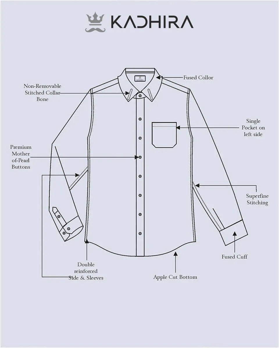 Yankees Blue Geometric Printed Premium Cotton Shirt-[ON SALE]
