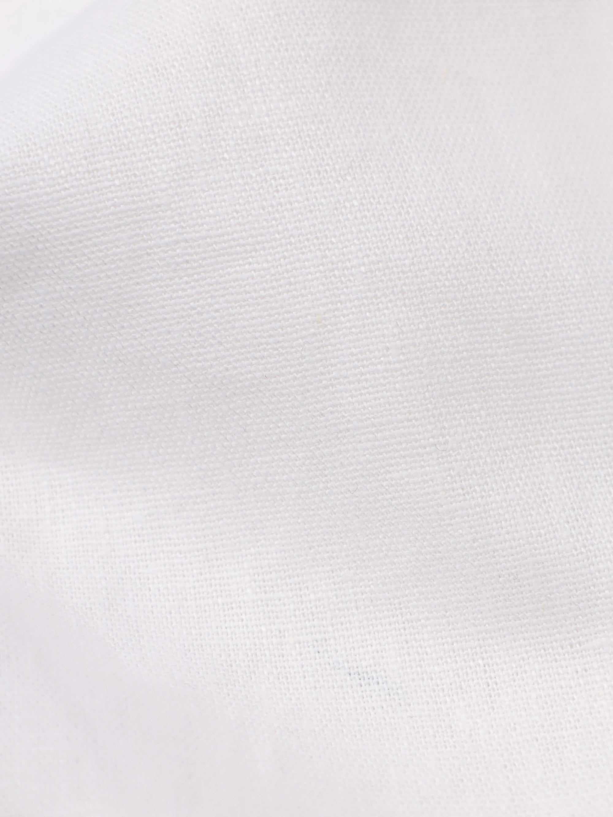 Bright White Linen Blend Shirt