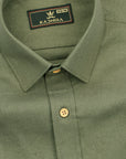 Khaki Linen Blend Shirt
