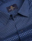 Yankees Blue Geometric Printed Premium Cotton Shirt-[ON SALE]