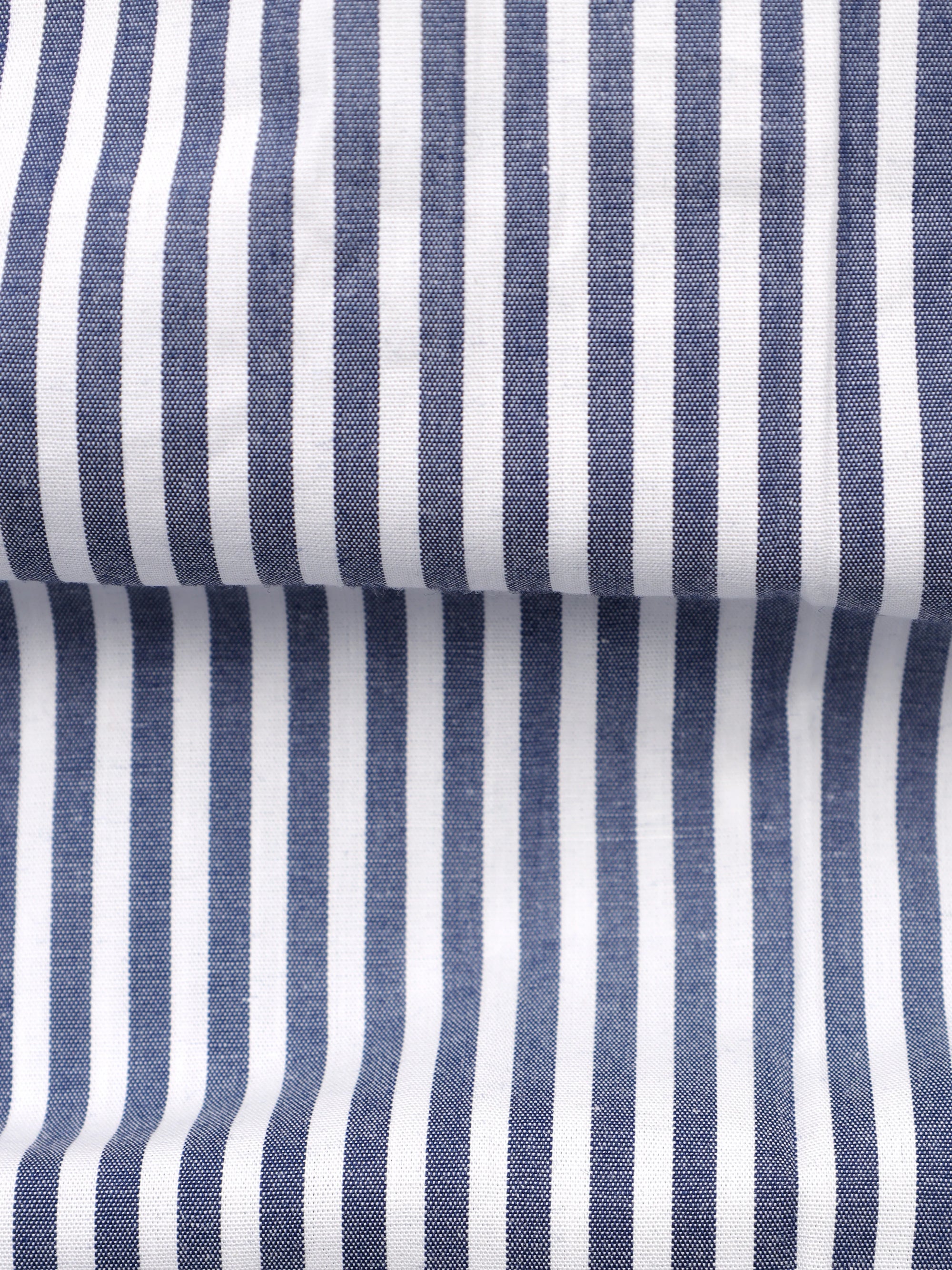 Millenium Blue With White Stripe Premium Cotton Shirt